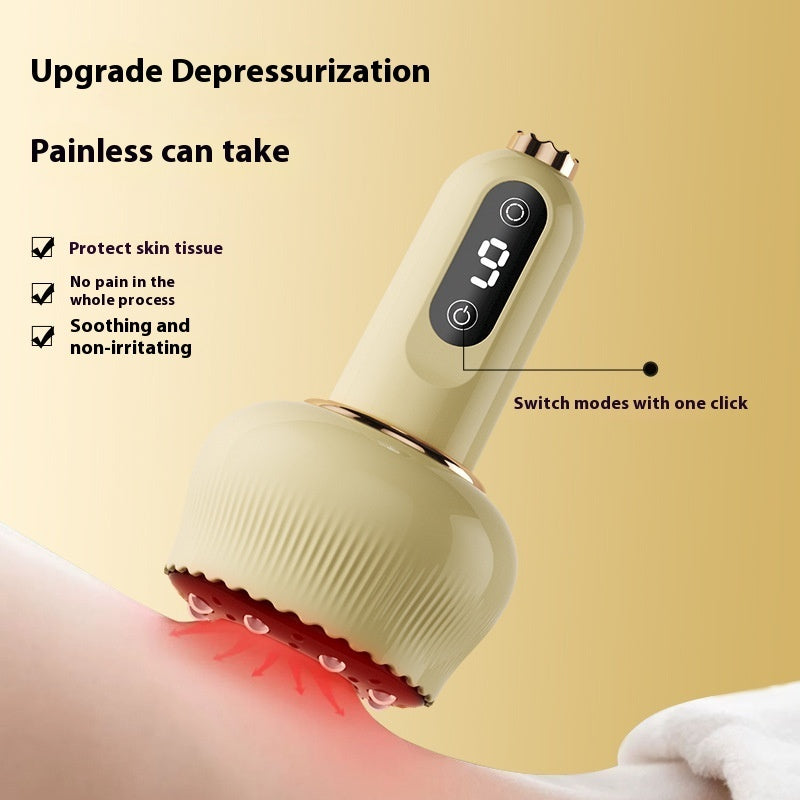 Electric Gua Sha Massager – USB Powered Meridian Therapy with 4-Speed Heat & Essential Oils