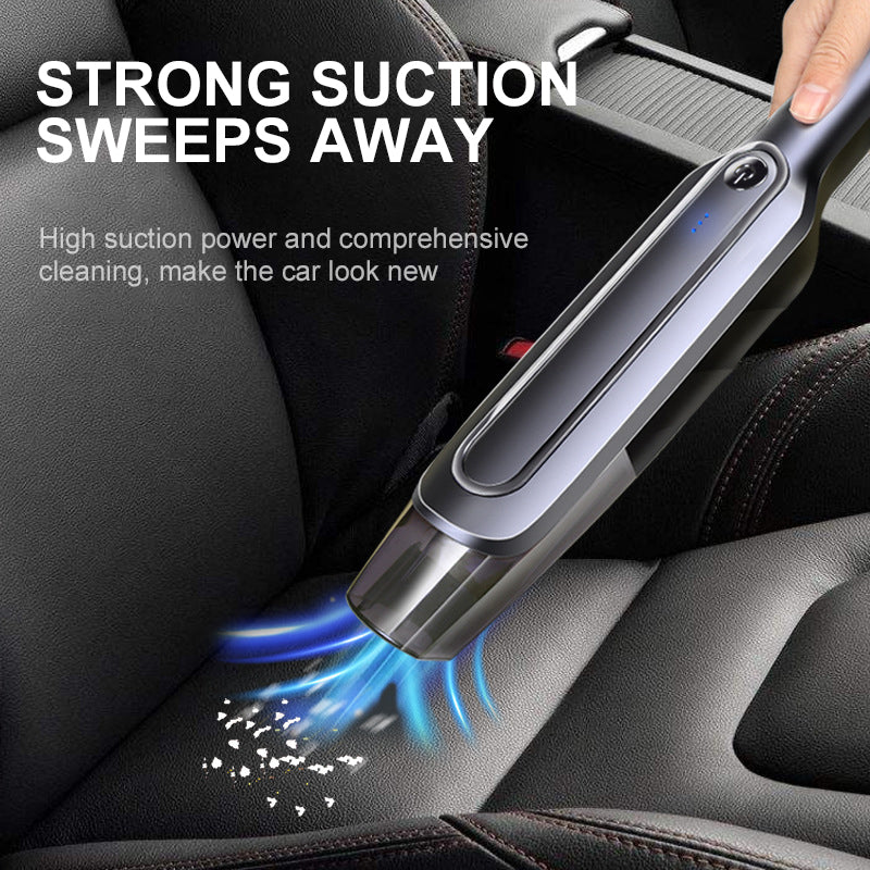 Cordless Handheld Vacuum Cleaner – Powerful Rechargeable Wet & Dry Cleaner for Home & Car