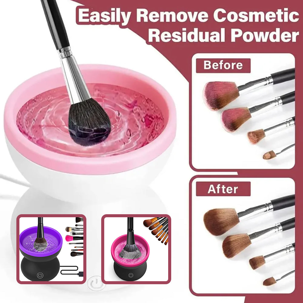 Electric Makeup Brush Cleaner – USB Portable Automatic Deep Clean for All Brush Sizes