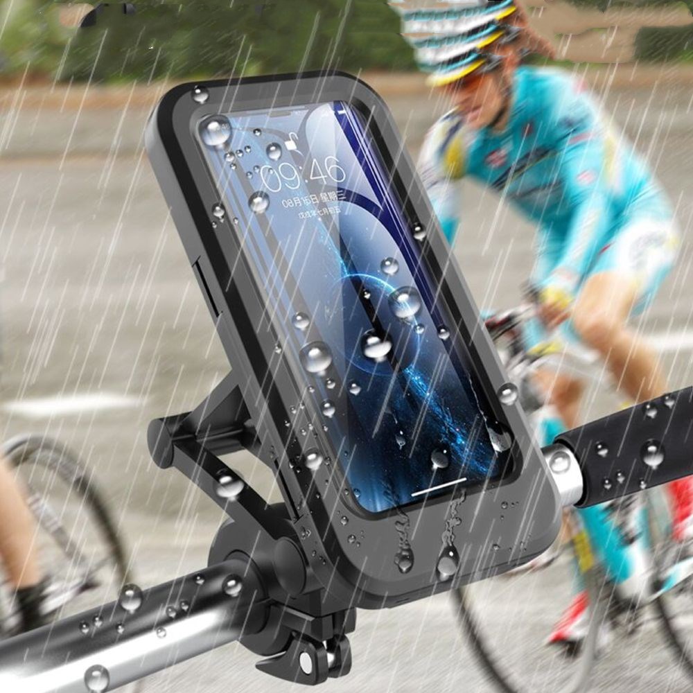 Waterproof 360° Rotatable Bike Phone Mount for Handlebars