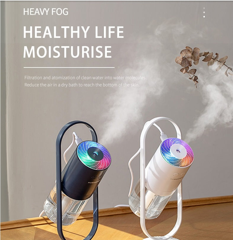 Projection Night Light Humidifier – Ultrasonic Cool Mist Air Humidifier for Home, Car & Office