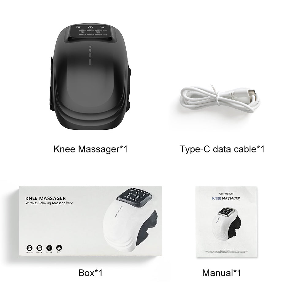 Smart Heated Knee Massager – Infrared Heat & Vibration Therapy for Joint Comfort & Pain Relief