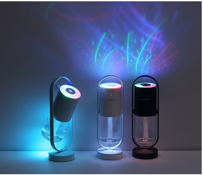Projection Night Light Humidifier – Ultrasonic Cool Mist Air Humidifier for Home, Car & Office