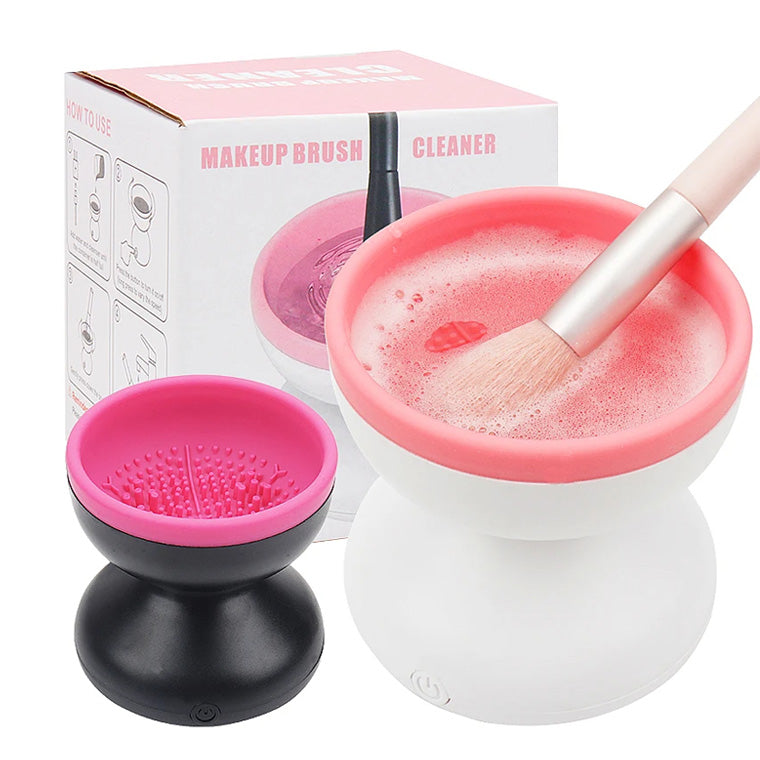 Electric Makeup Brush Cleaner – USB Portable Automatic Deep Clean for All Brush Sizes