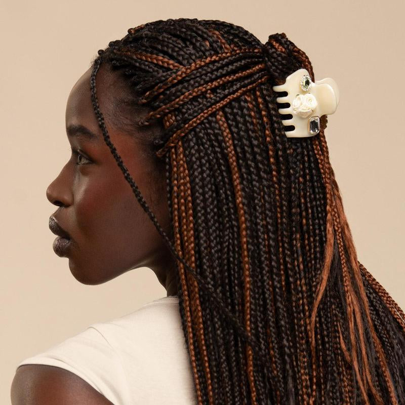 Kitschpop™️ Cloud Clip & Charms in Pearlized Cream