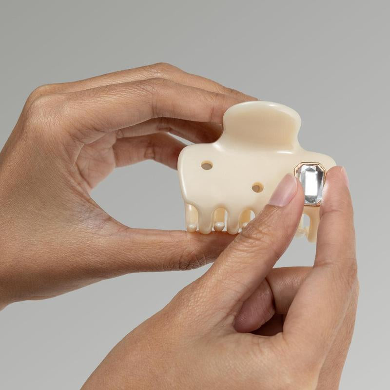 Kitschpop™️ Cloud Clip & Charms in Pearlized Cream