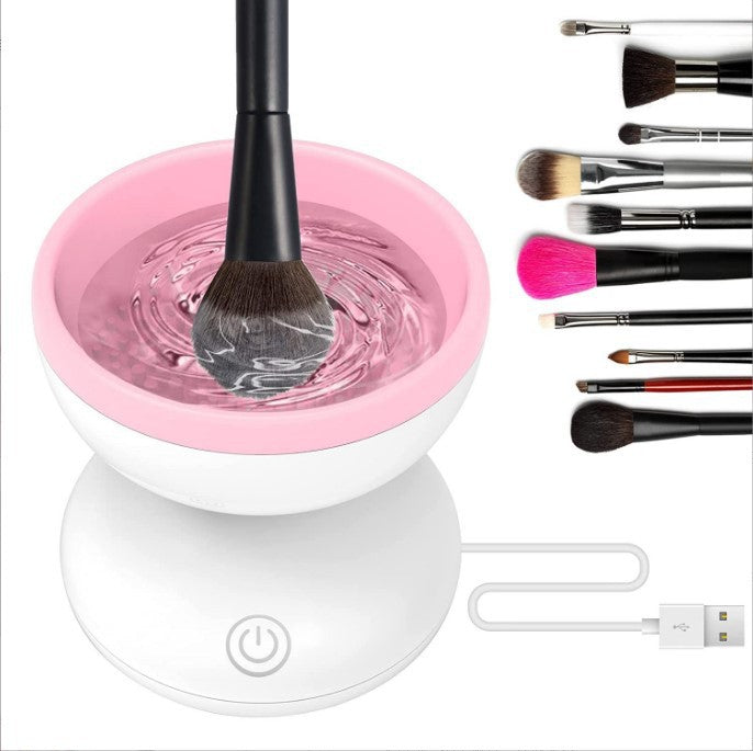Electric Makeup Brush Cleaner – USB Portable Automatic Deep Clean for All Brush Sizes