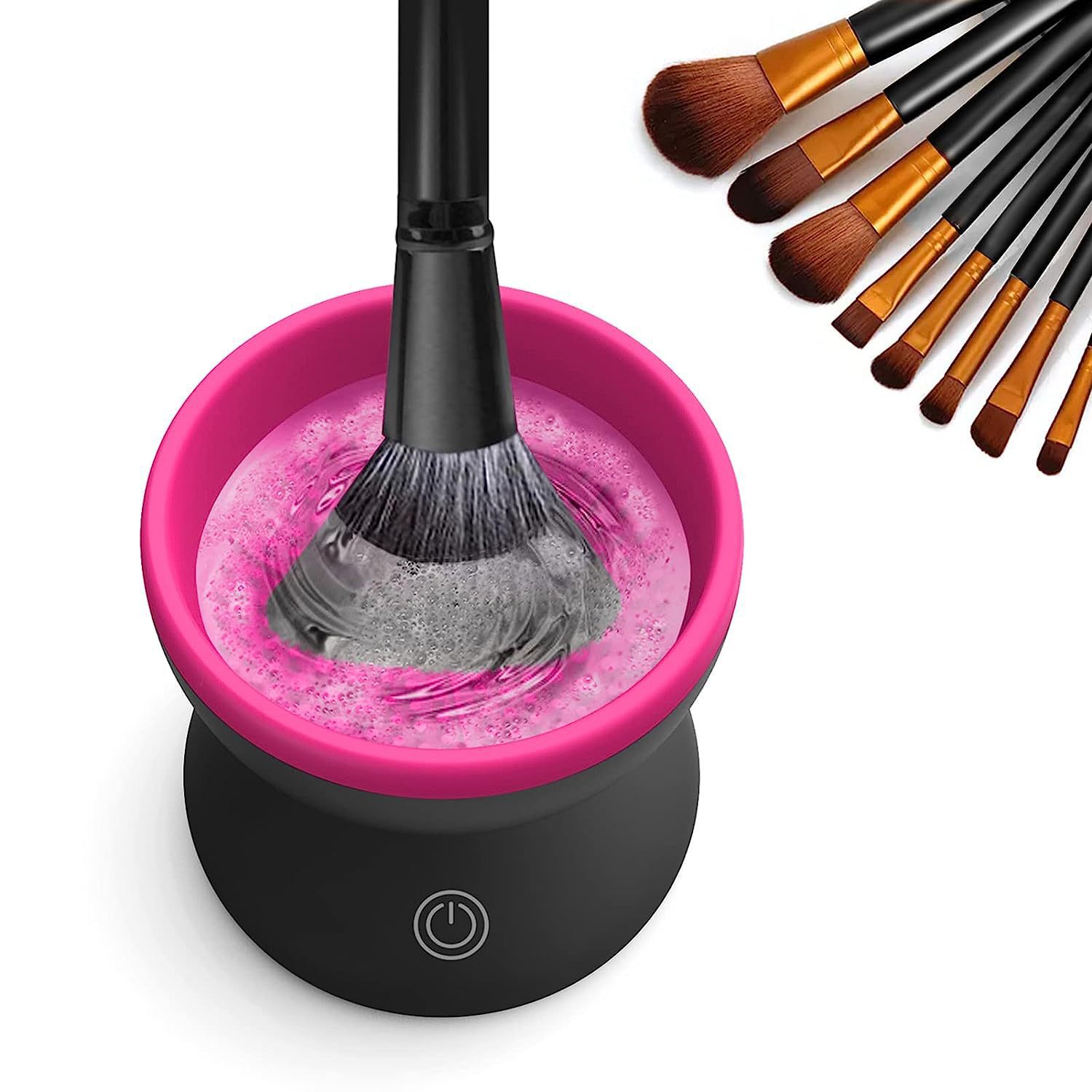 Electric Makeup Brush Cleaner – USB Portable Automatic Deep Clean for All Brush Sizes