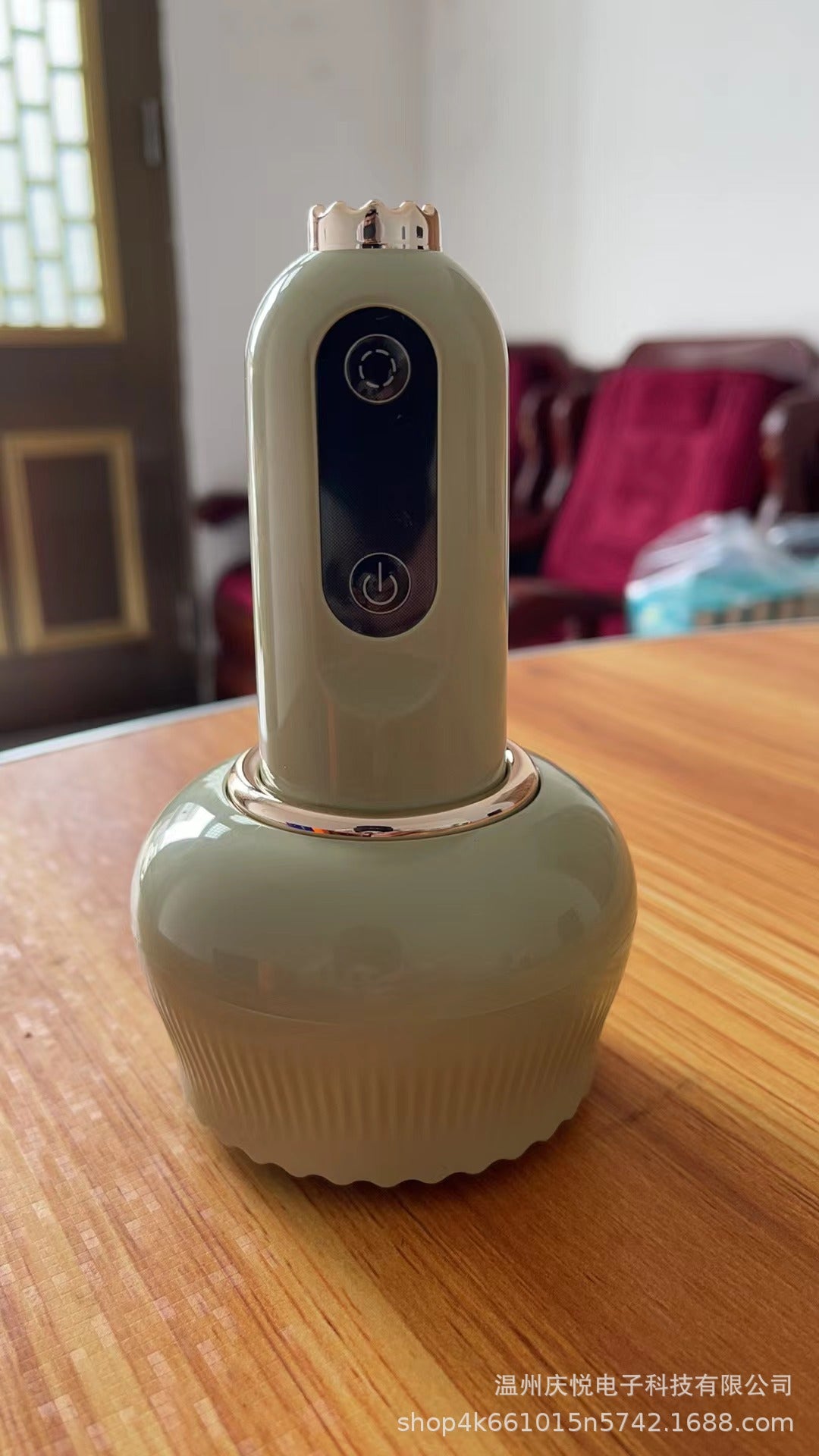 Electric Gua Sha Massager – USB Powered Meridian Therapy with 4-Speed Heat & Essential Oils