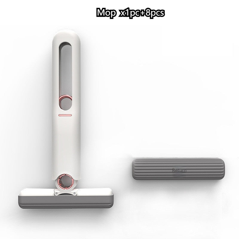 Mini Sponge Squeeze Mop – Portable Household Floor & Glass Cleaning Mop for Home, Car & Desk