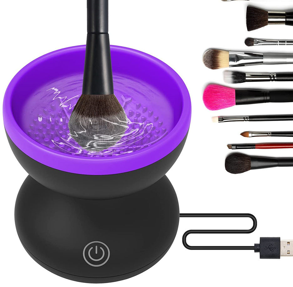 Electric Makeup Brush Cleaner – USB Portable Automatic Deep Clean for All Brush Sizes