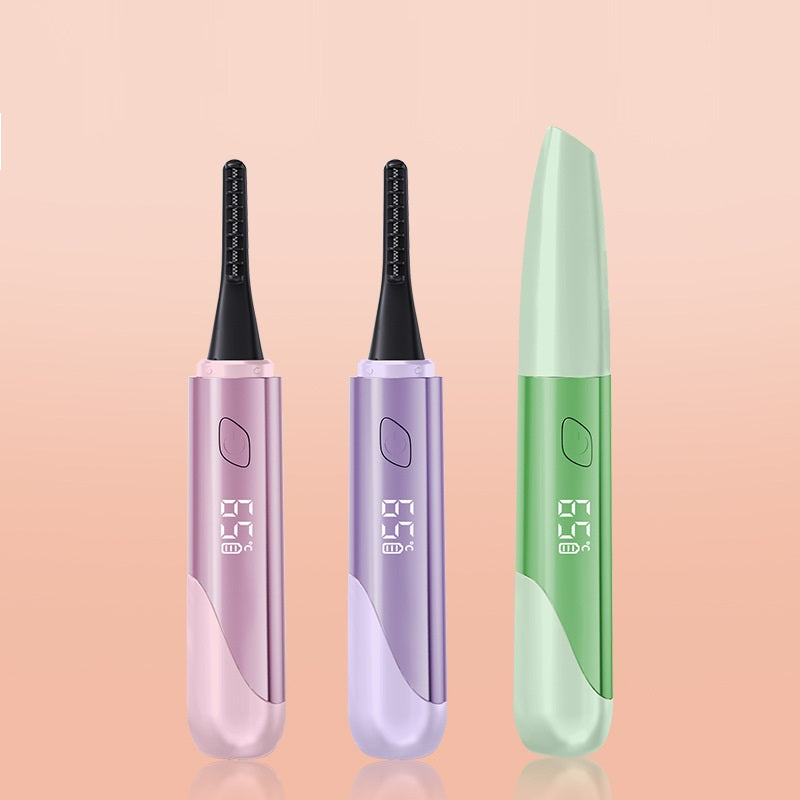 Electric Heated Eyelash Curler – Professional Long-Lasting Curl with Digital Temperature Control